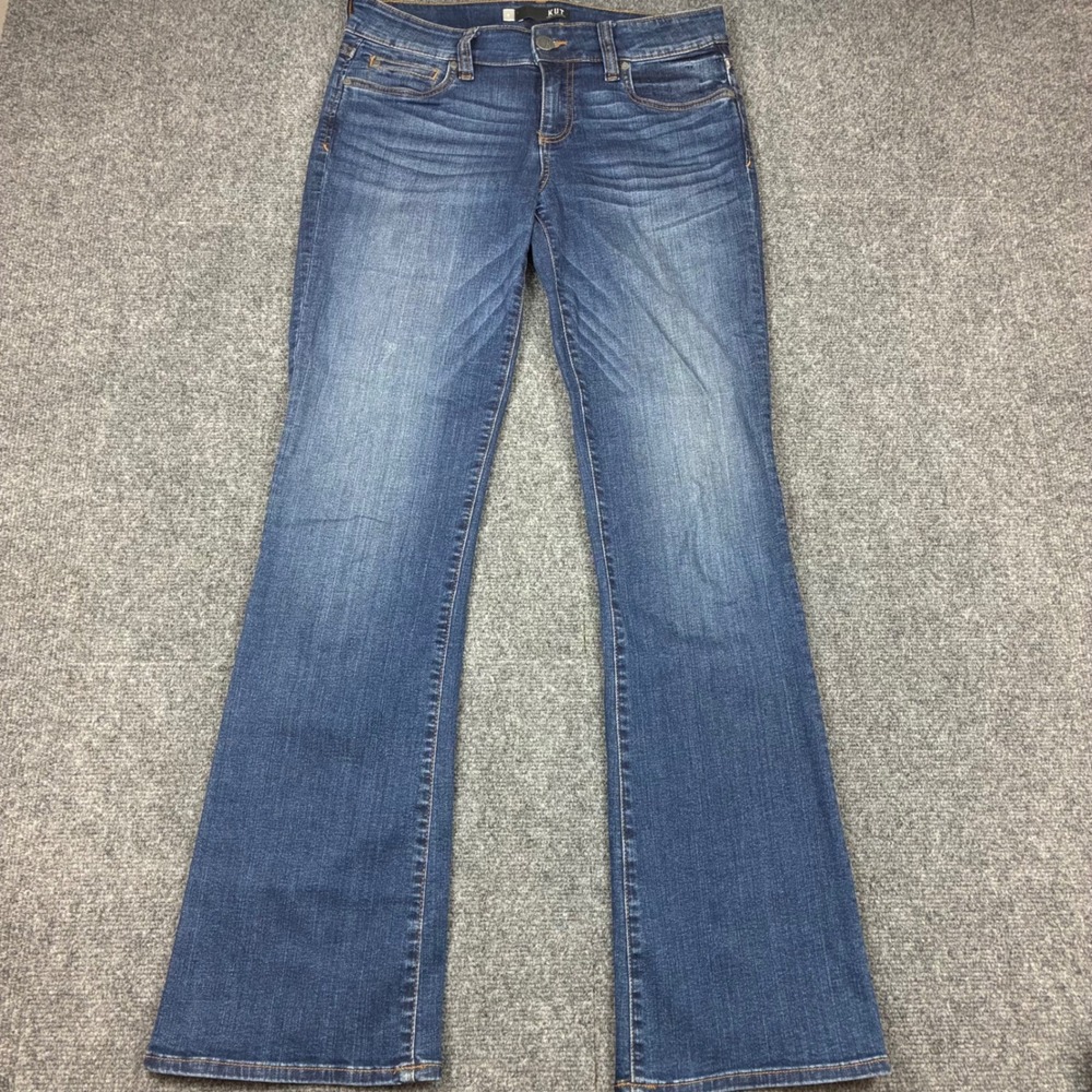 KUT from the Kloth Bootcut Jeans Medium Wash Blue Denim Womens Size 8 33x33